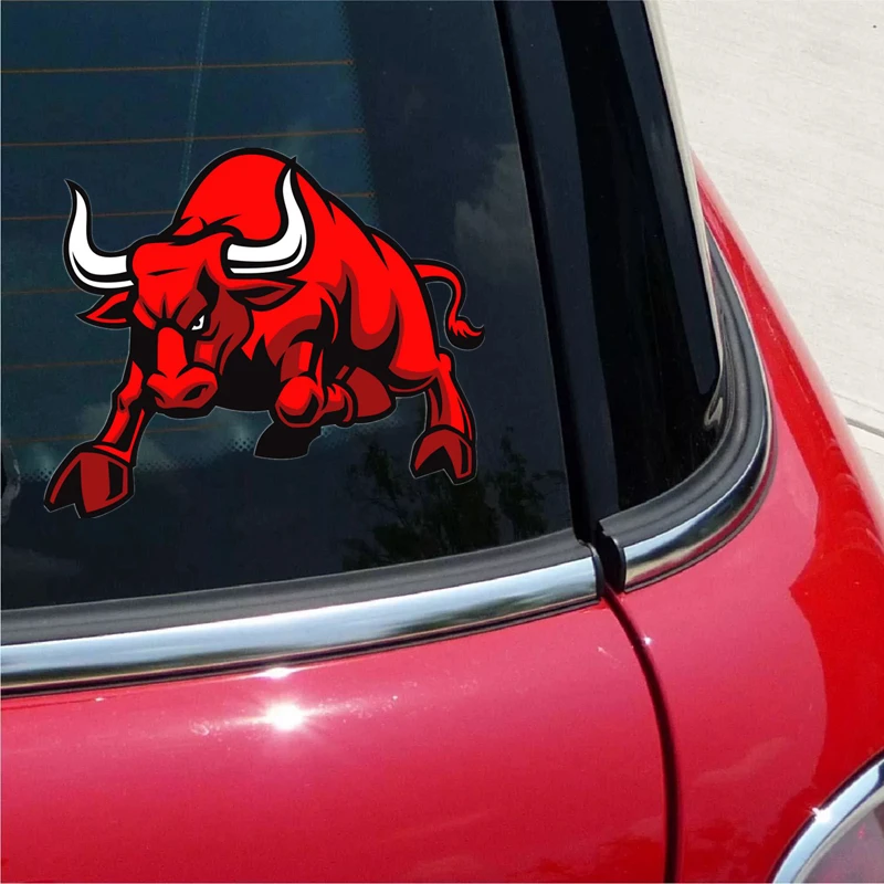  Decal Stickers Red Bull Vehicle Tablet Hobby Waterproof Racing  Durable Racing (6 X 5.18 in) : Automotive