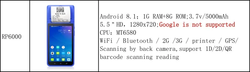 Android 7.0 Mobile POS Terminal 4G Bank Payment IC Magnetic Card Reader With Wifi Bluetooth GSM/4G NFC Thermal Printer mini scanner