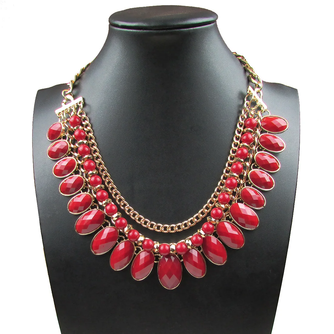 

Multilayer Resin Water Droplet Necklace Europe And America Popular Clavicle Necklace Accessories Supply of Goods