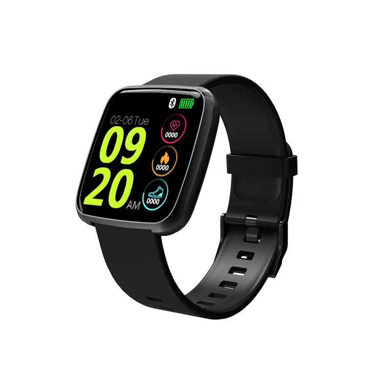 Женские водонепроницаемые Смарт-часы P70 P68 Plus Bluetooth Smartwatch для Apple IPhone Xiaomi монитор сердечного ритма фитнес-трекер - Цвет: Silicone Black