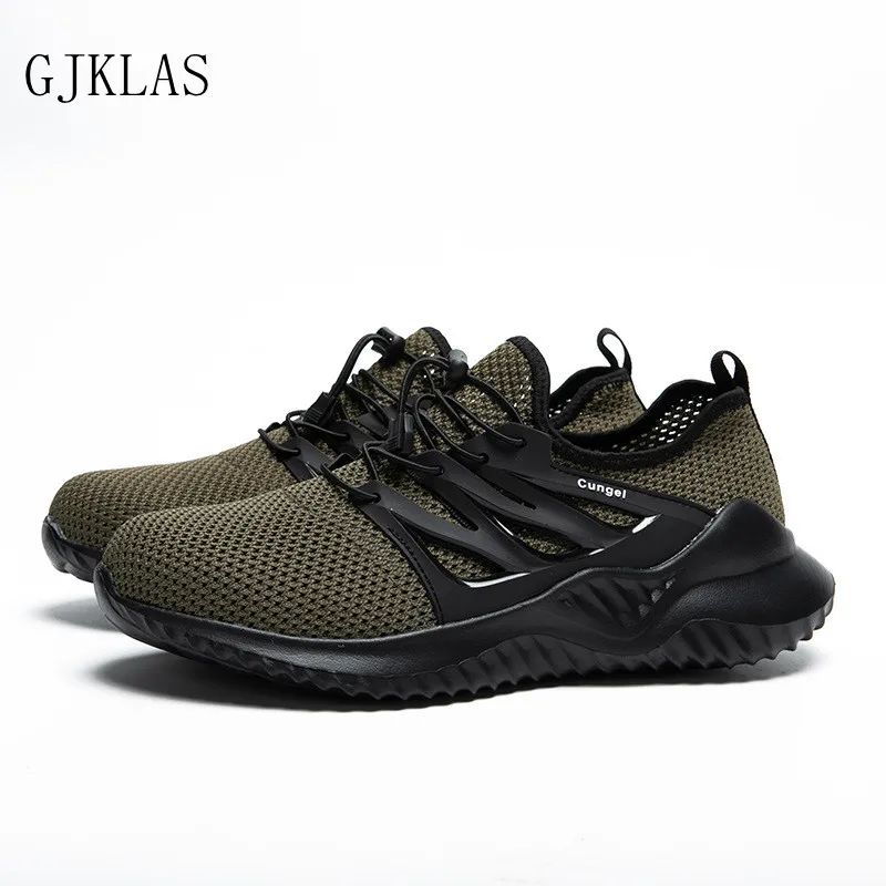 

Mesh Steel Toe Boots Work Safety Shoes Men Sneakers Protective Work Footwear Breathable Outdoor Safety Shoes for Men Sneakers
