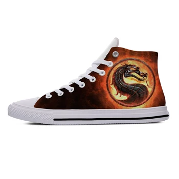 

Men's Casual Shoes2020 Kombat Hot Mortal Cool Fashion Popular Funny Casual Canvas Shoes High Top 3D Print Men Women Sneaker