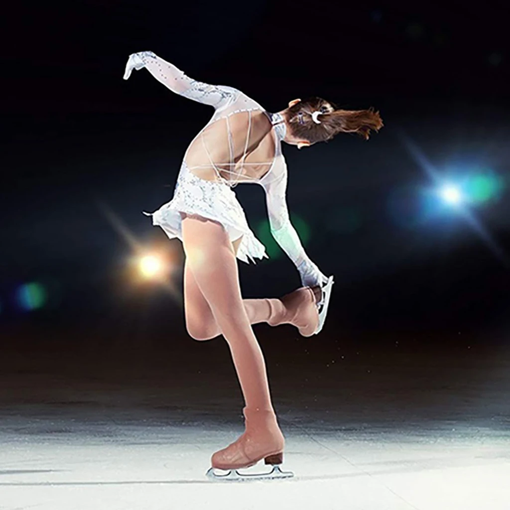 Skating Buckled Tights Figure Skating Crystal Pants Soft Thermal Winter Sports Equipment For Girls Women Adults Kids