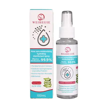

100ml Alcohol Free Disposable Hand Sanitizer Aloe Moisturizing Travel Cleaning Quick Dry Non Irritating Disinfectant Spray Liqui