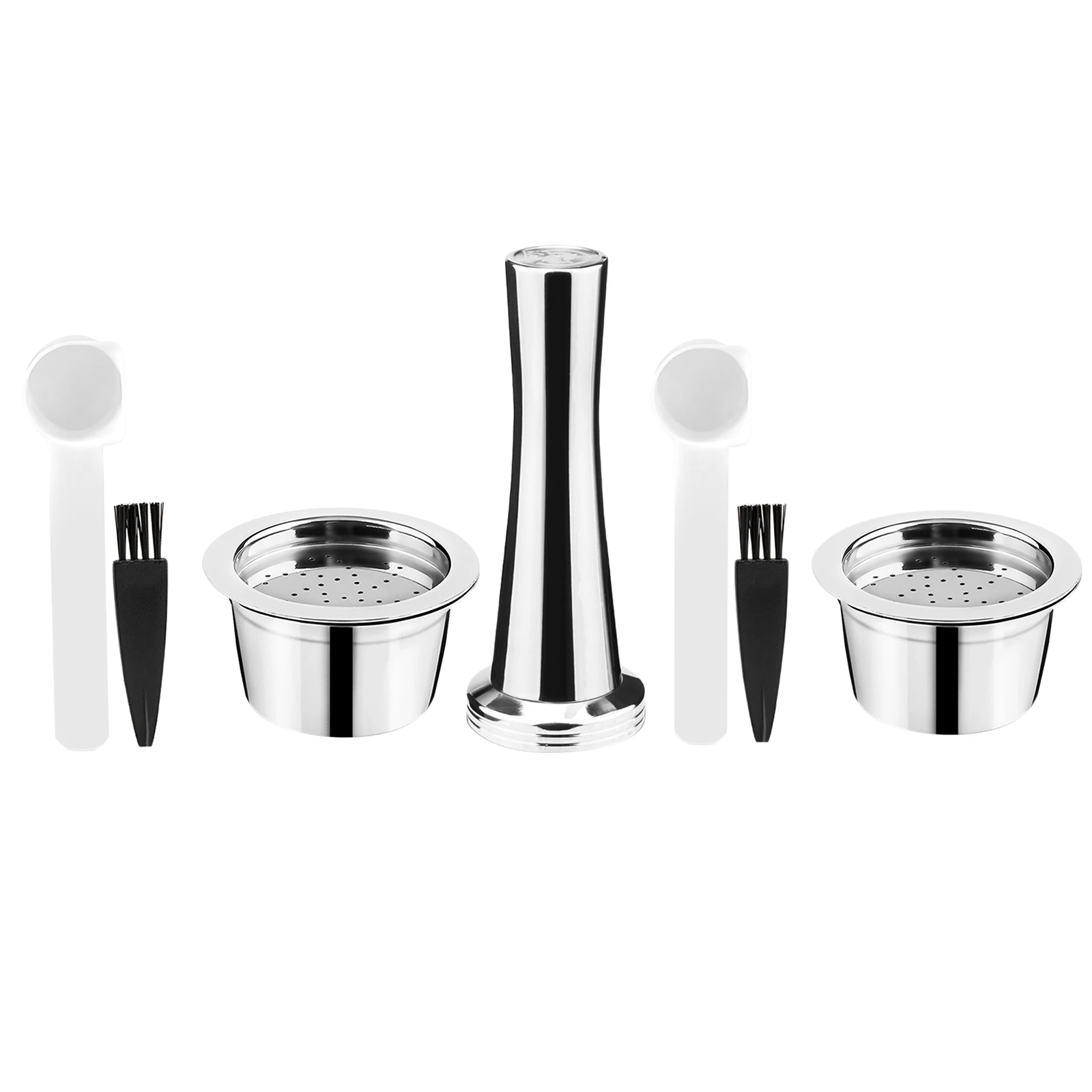 Reusable Stainless Steel Capsules Refillable Pod Compatible Fit for ALDI Expressi K-fee Coffee Machines Reusable Stainless Steel Capsules Refillable Pod Compatible Fit for ALDI Expressi K-fee Coffee Machines