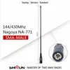 Nagoya NA-771 SMA Male SMA-M Dual Band Antenna For IC-V8 PUXING Yaesu Vertex VX-3R VX-7R ZT-2R PX-2R UV-985 TH-UVF8D TH-UV8000D 1