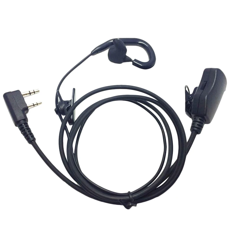 

ABKT-Ear Bone Vibration Noise Reducing Earpiece With Volume Size Adjustment For Baofeng Uv5R 6R For Kenwood Tk3107 Tyt Md380