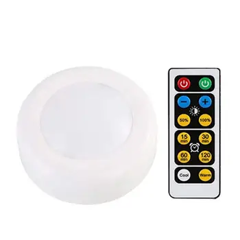 

Cabinet Light Wireless Dimmable Touch Sensor Dual Color LED Night Lamps Battery Power Remote Control Suitable for Kitchen Stair
