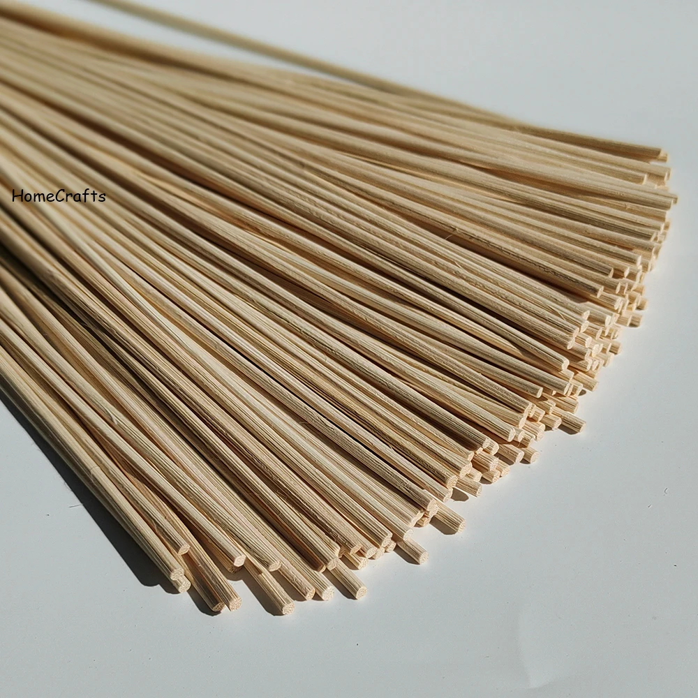 100 Bastoncini Per Diffusori In Rattan Naturale – 30 Cm X 3 Mm – Ricambio Extra Lungo Per Oli Essenziali – Per Casa, Ufficio, SPA