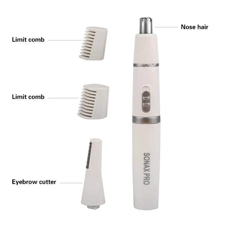 Электробритва для удаления волос в носу триммер для мужчин и женщин для чистки ушей лица тример бритва удаление бритья 2 в 1 триммер для носа, ушей уход за лицом