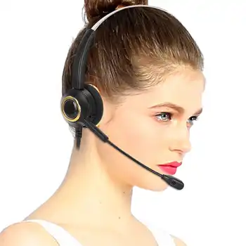 

USB Call Center Service Headset Computer Earphone Telephone Operator Headset Communication Headphone
