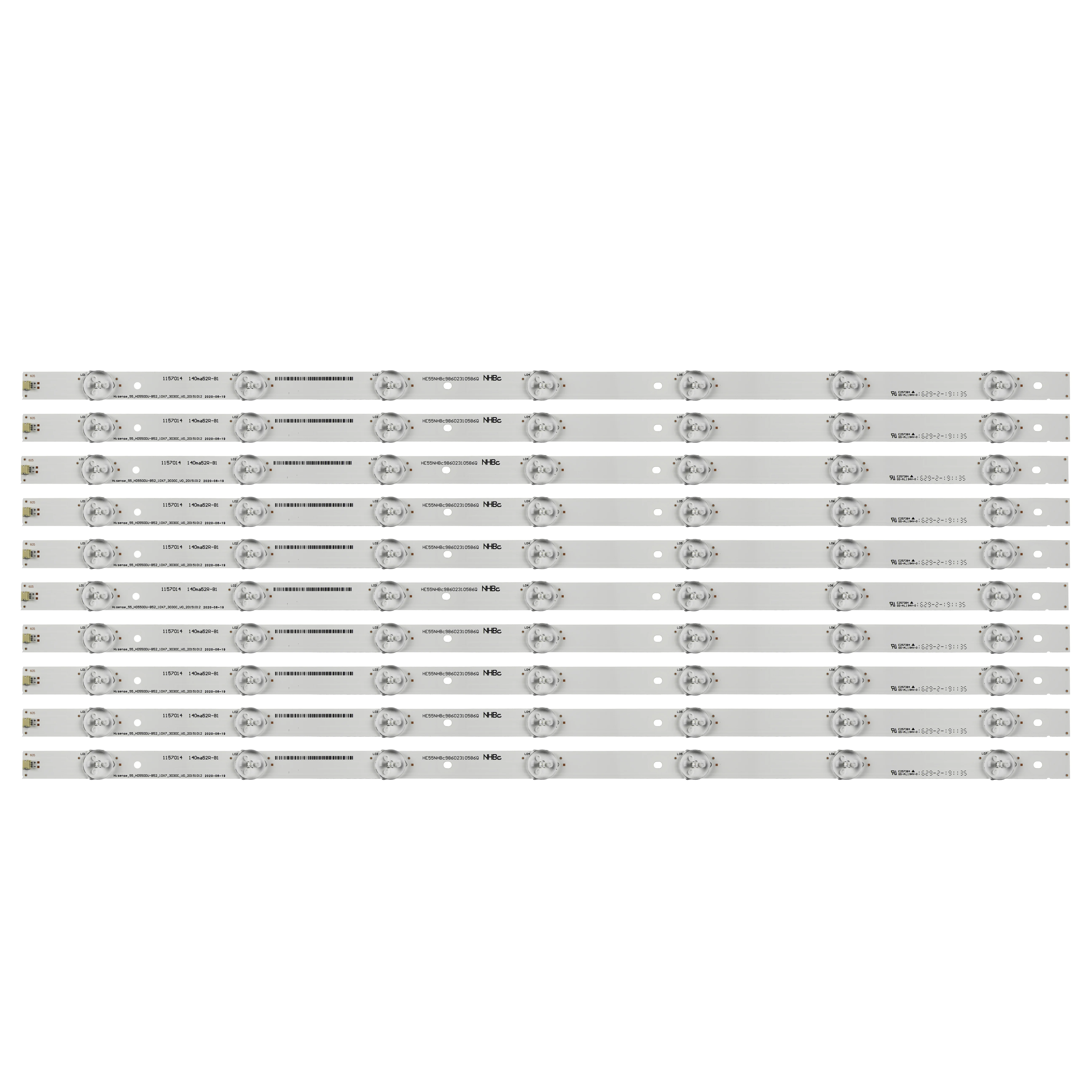 10pcs/set LED Backlight Strip 7 Lamps Hisense_55 HD550DU-B52_10X7_3030C_V0_20151012 For 55H8C 55K3300UW H55M3300 HD550M3U51-TA | Компьютеры