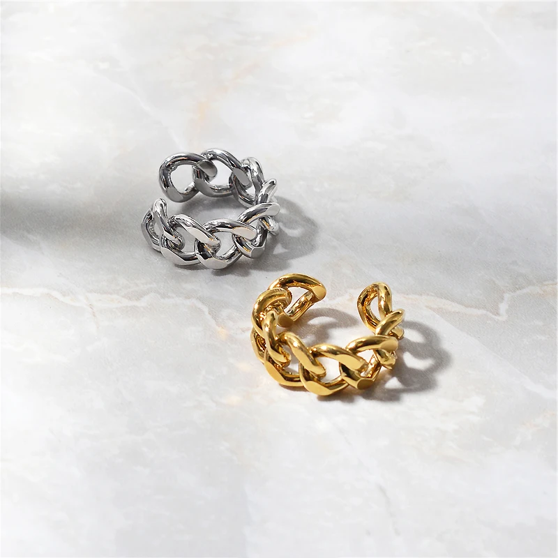 Minimalist Gold Silver Geometric Finger Rings for Women Men Silver Color French Female Rings Jewelry ANENJERY silver rings silver ring gold plated rings gold plated silver ring gold rings