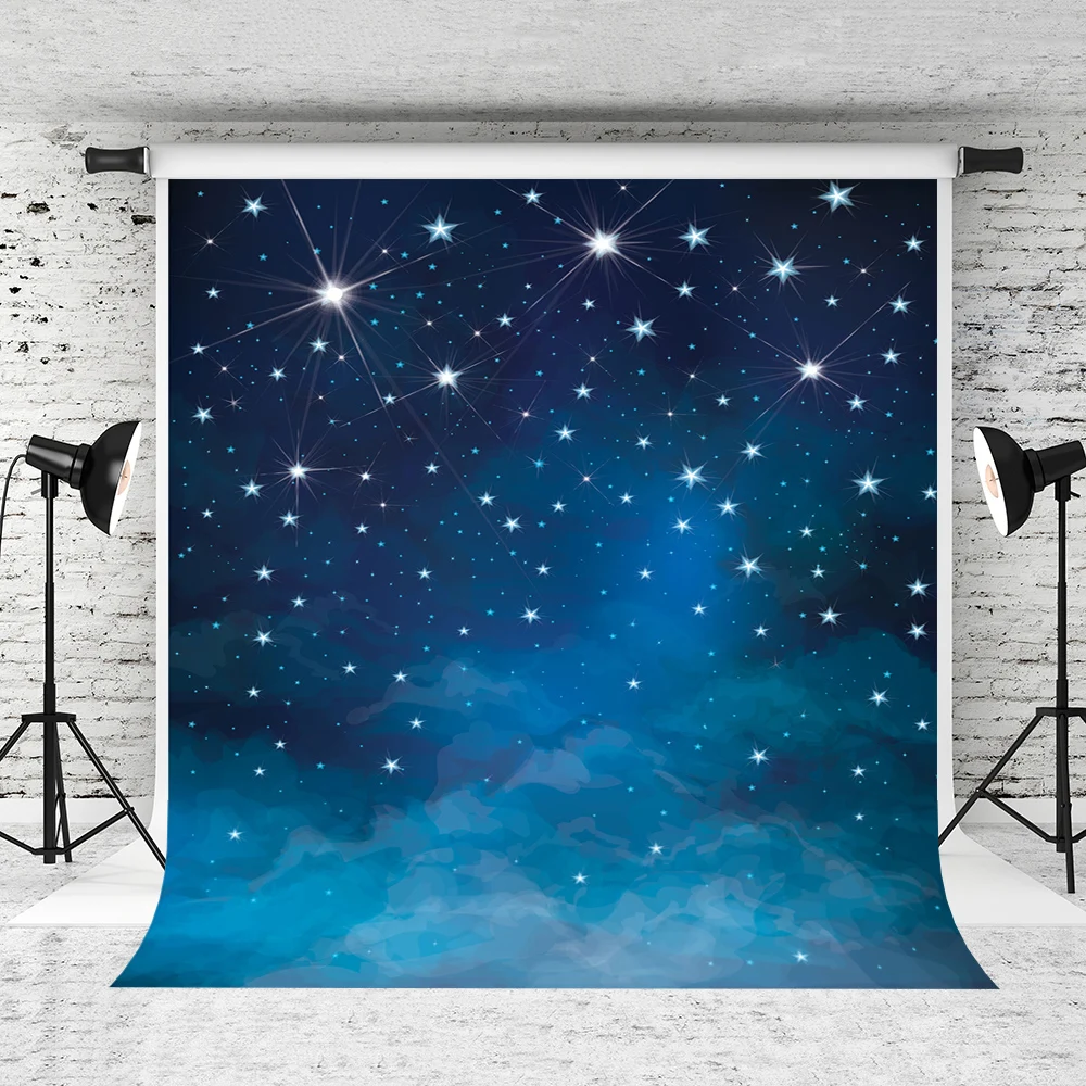 

VinylBDS Night Sky Photography Backdrops Vast Sky Fantasy Backdrop Photography For Children Studio Backgrounds