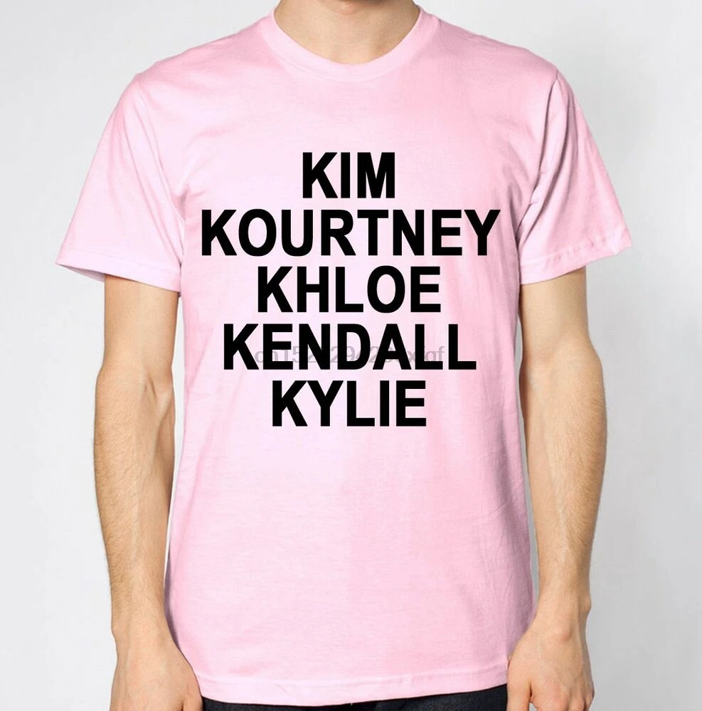 Kim Kourtney Tee Khloe Kendal Kylie T-Shirt Kardashians Top Jenner
