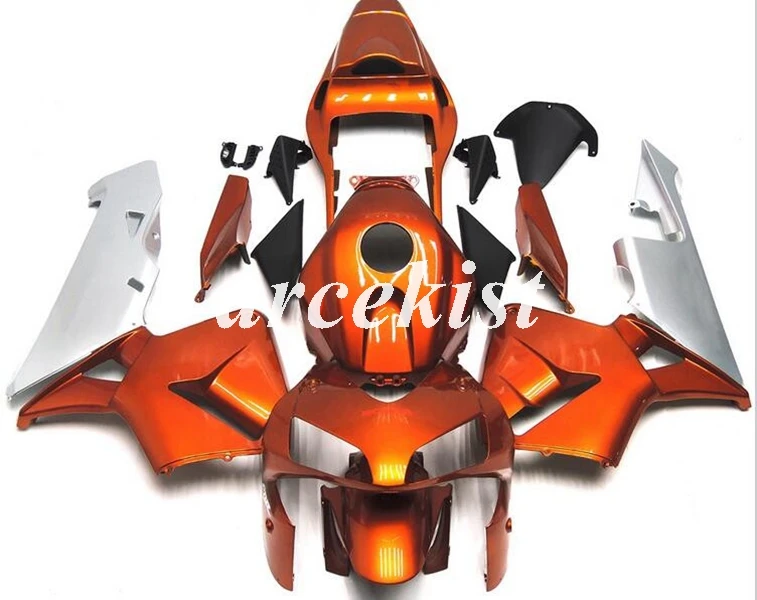 Литьевая Форма ABS мотоцикл обтекатели комплект подходит для CBR600RR F5 2003 2004 03 04 Кузов Набор оранжевый