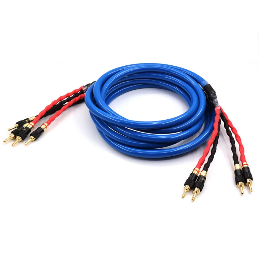 

Pair LS-180 G5 audiophile Speaker Cable, hifi loudspeaker cable,interconnect connector cable cord