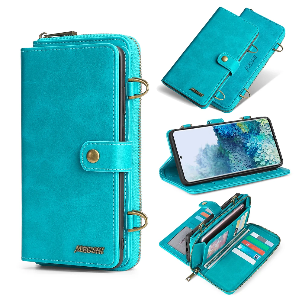 Cartera de cuero caso de teléfono para Samsung Galaxy M31 A21S A20E A50 A51 A70 A71 S8 S9 S10 S20 S21 más Note20 Ultra S20FE