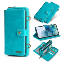 Detachable Wallet Leather phone case for Samsung Galaxy M31 A21S A20E A50 A51 A70 A71 S8 S9 S10 S20 S21 Plus Note20 Ultra S20FE