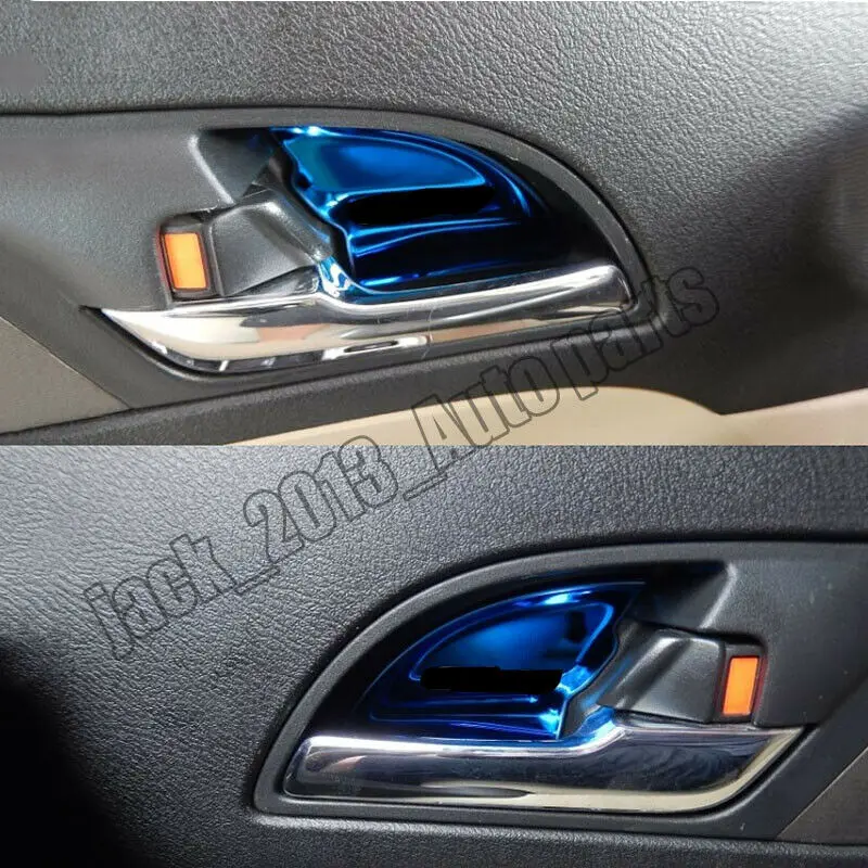 Car modification Car accessories 4PC Stainless steel Inner door bowl Decorative trim For Honda CRV CR-V 2007-2011