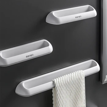 

Punch-free Bathroom Towel Holder Kitchen High Quality Towel Rack Creative Seamless Wall-mounted Slippers Hanging Holder