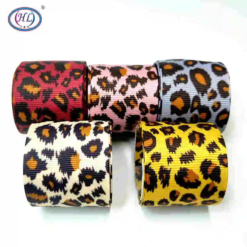 

2019 Limited Hl 38mm 2yards/5yards Leopard Grosgrain Ribbons Wedding Party Decoration Diy Sewing Gift Wrapping Christmas Ribbon