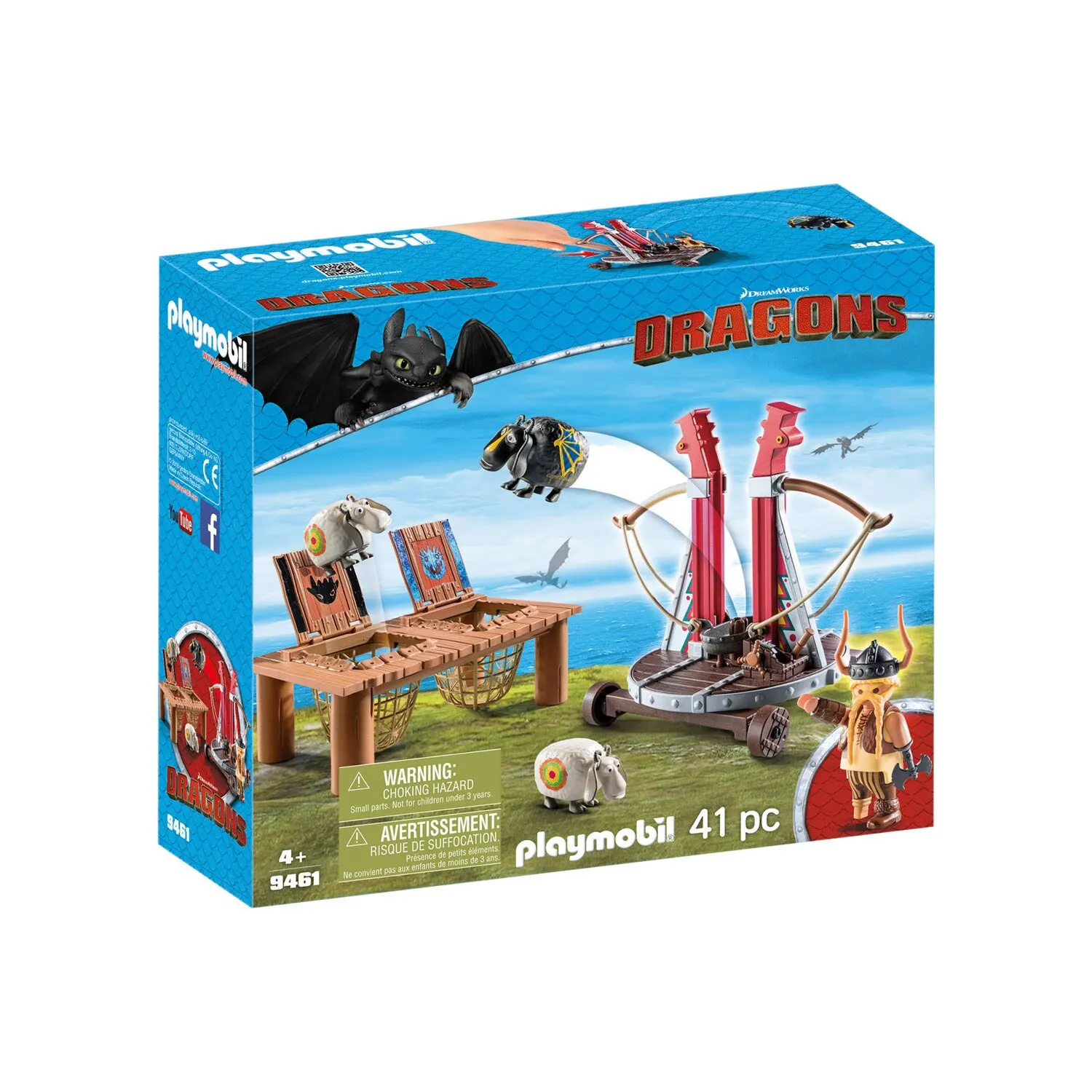 Конструктор Playmobil Драконы: Плевака и Вепр|Соединяющиеся блоки| |