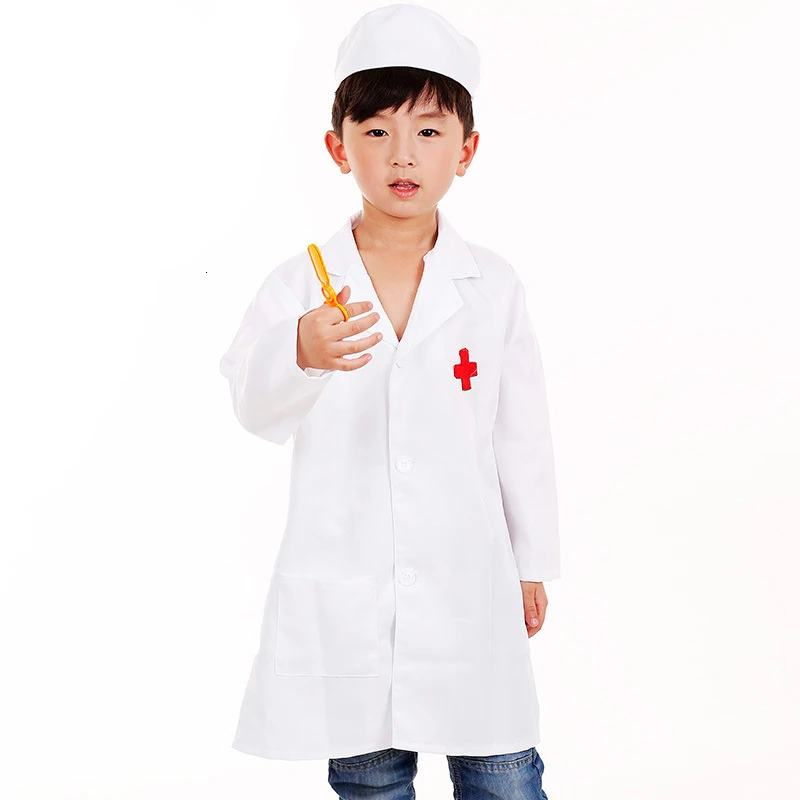 Детская одежда на Хеллоуин; медицинская форма для маленьких девочек медсестры медицинская Униформа вечерние день защиты детей больница праздничная одежда ветеринарный костюмы