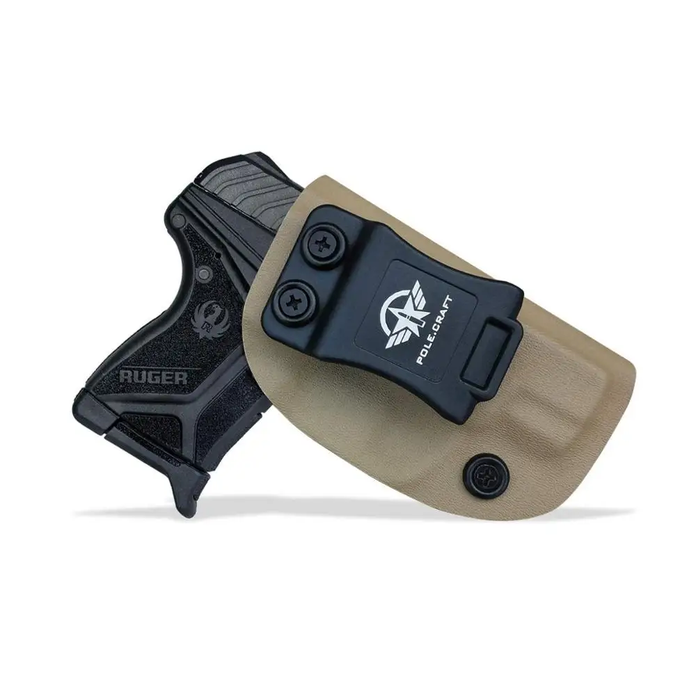 Полюс. Ремесло KYDEX кобура iwb Ruger LCP II кобура для скрытого ношения Ruger LCP II кобура скрытый-Kydex аксессуары для кобуры - Цвет: Yellow For Right