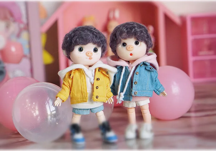 1 шт. [1/12 кукла джинсовое пальто] OB11 куртка obitsu11 пальто(Fit Ob11, obitsu11, BJD12, cu-poche