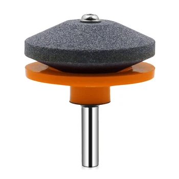 

Universal Lawnmower Blade Sharpener, Grinder Wheel Stone, Lawn Mower Blade Balancer Tool for Any Power Drill Hand Drill Dropship
