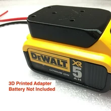 DeWALT 12 Калибр Роботизированная батарея адаптер 20 В Макс 18 в док-станция разъем питания модели: DCB184, DCB204, DCB205, DCB200, DCB203, DCB606