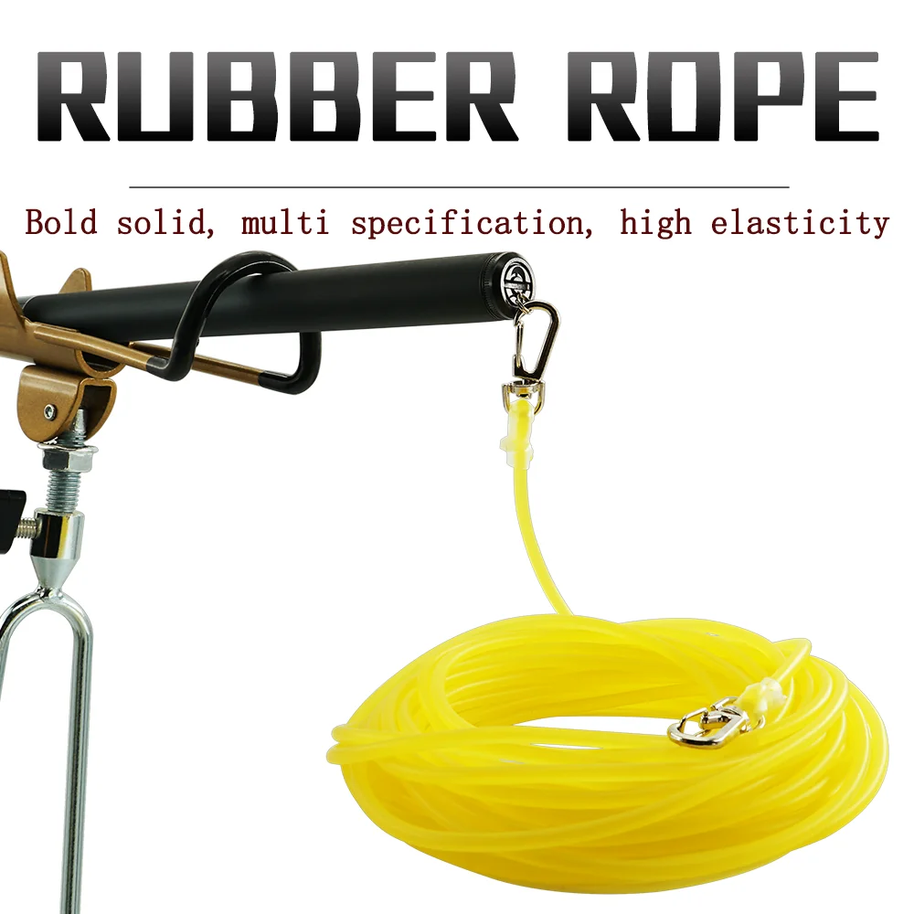 3/5/8/10/15/20m Fishing Pole Rope Protection Elastic Rubber rope Prevent  Missing With Hooks Safety Anti-winding Hose Anti-bite - AliExpress