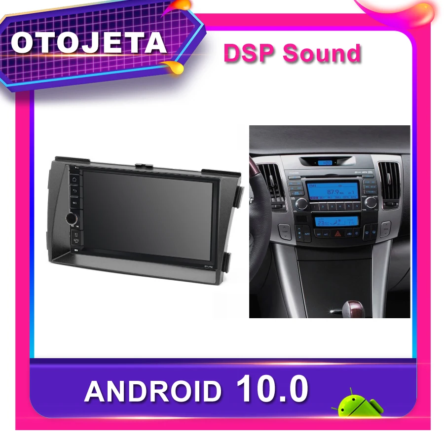 Рамка android 10 0 dvd плеер автомобильное радио для Hyundai Sonata NF 2009 2010 Автомобильный GPS
