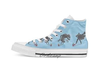 

Saving the day Custom Casual High Top lace-up Canvas shoes sneakers Drop shipping