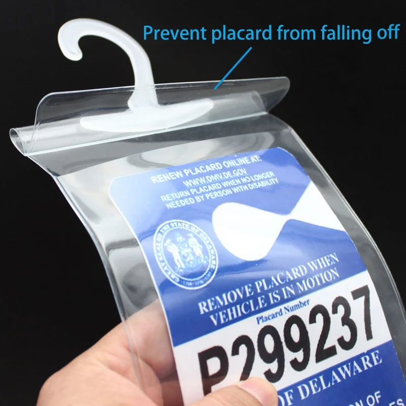 Protection Parking Permit cover Handicap Parking Permit Holder Storage organizer Parking Placard Protector  #1989