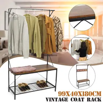 

Coat Rack Landing Clothing Holder Hanger Floor Standing Storage Shelf Clothes Hanger Rack Modern Simple Style Bedroom Furniture