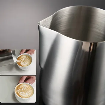 

Stainless Steel Milk Frothing Jug Espresso Coffee Mug Pitcher Barista Craft Coffee Cappuccino Cups Latte Pot Kitchen Tool #2