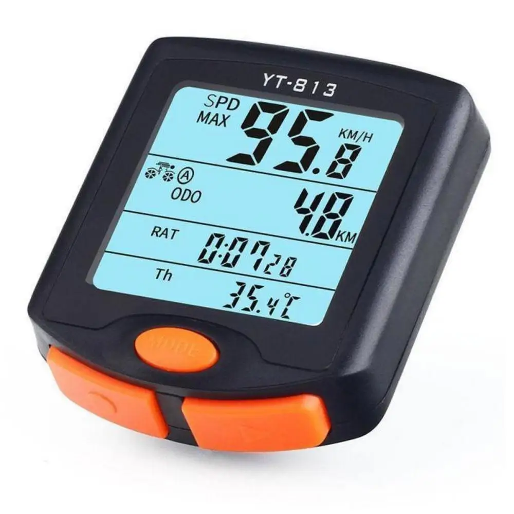 

YT-813 Bike Speed Meter Digital Bike Computer Multifunction Waterproof Sports Motion Sensors Bicycle Computer Speedometer