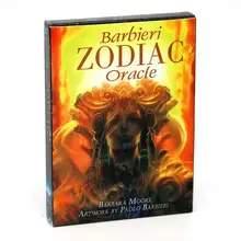 Barbieri zodiac oracle cards tarô kit baralho cartas astrologia conjunto adivinhação cinco línguas inglês espanhol francês italiano alemão