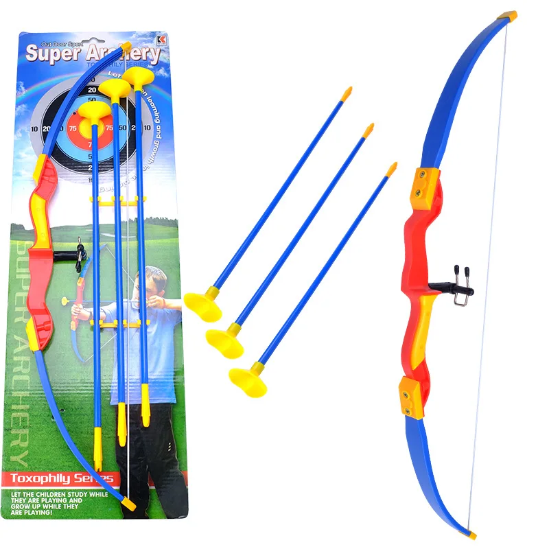 Children Bow And Arrow Toy Crossbow Stall Plastic Toy Soft Projectile Eva Bullet Boy Toy