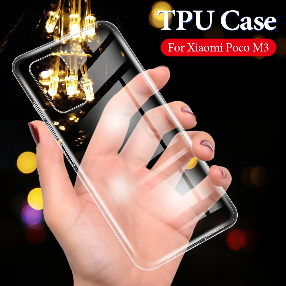 Ultra Thin Case For Xiaomi Poco X3 Case POCO M3 Slim Soft Transparent High Clear TPU Phone Cases For Poco X3 NFC PocoX3 Cover phone cases for xiaomi