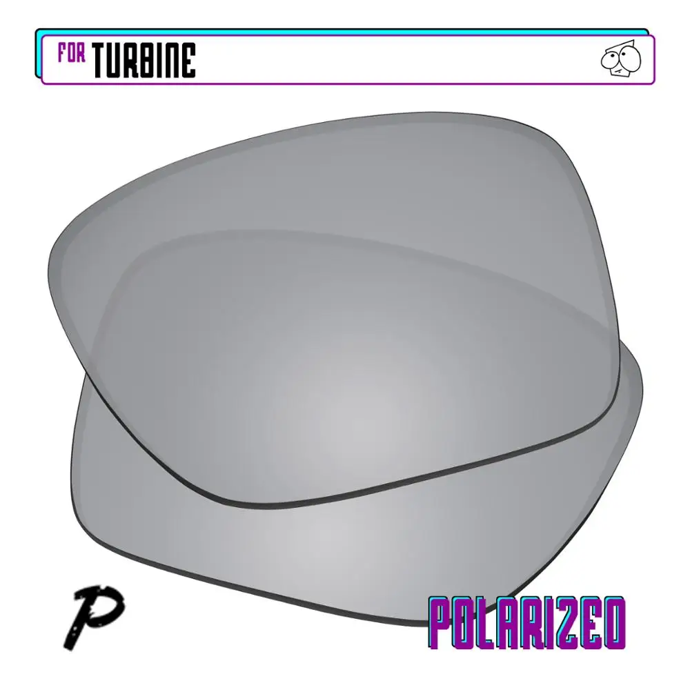 

EZReplace Polarized Replacement Lenses for - Oakley Turbine Sunglasses - Silver P