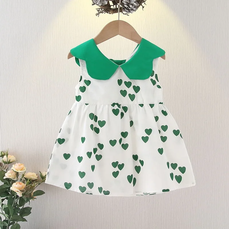 

Girls Dress 1-3-5-And-a-Half-Year-Old Children Summer Wear Little Girl Lace Edging 2019 New Style Baby Princess Dress 2