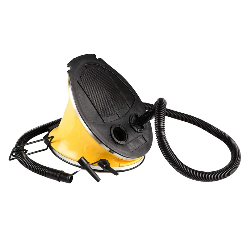 BMDT-Bellow Foot Air Pump for Camping Mattress Bed Pad Mat and Swimming Ring Yellow |