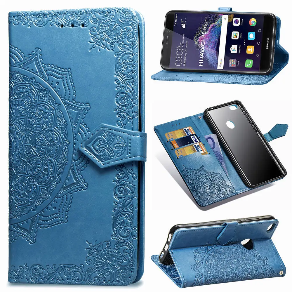 Mobile Phone Bags Leather For Samsung S9Plus S8Plus S7 S6 Edge S5Mini Xcover4 G360 G530 i9082 i9060 Covers Datura Embossing P06Z