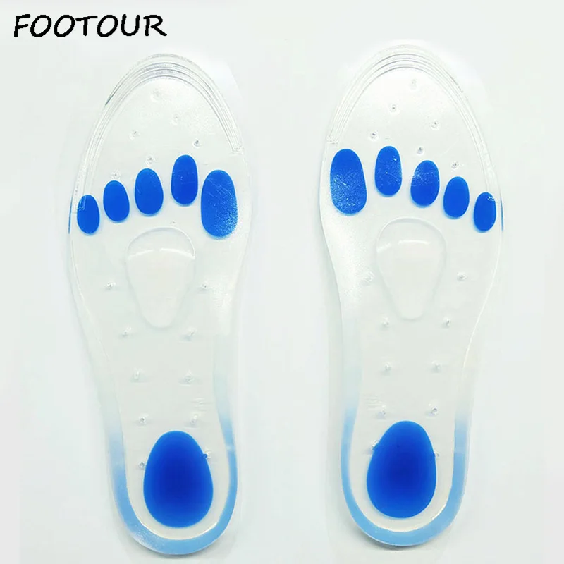 

FOOTOUR Soft Medical Silicone Gel Insoles Arch Support Orthopedic Insole Treatment Heel Pain Relief Flatfoot for Plantar Fasciitis Heel Spur Sport Shoe Pad