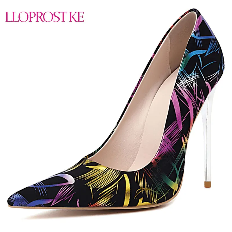 

Lloprost ke Womens Pointed Toe Patent Leather Steel Stilettos High Heel Pumps Shoes Sexy Low Top Match Colors Plus Size New 2021