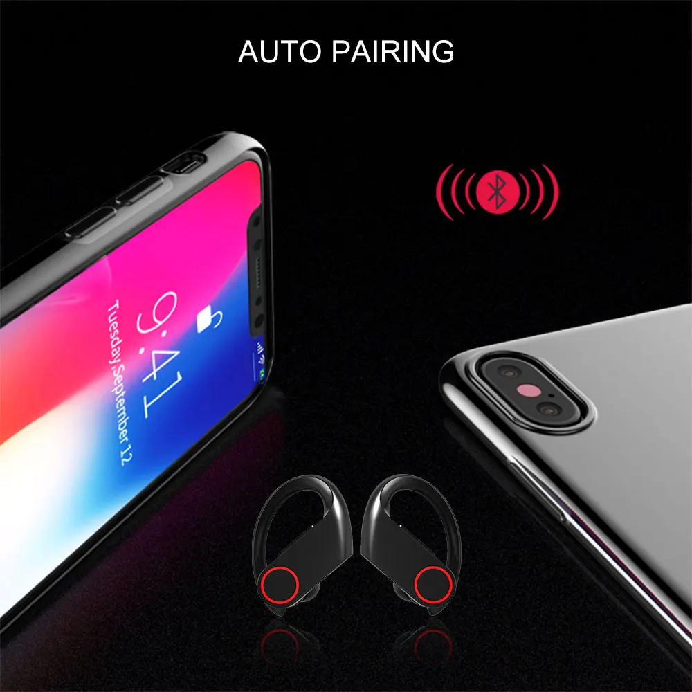 Pottnar JT05 APTX 48 часов проигрывания во время езды на bluetooth-наушников TWS двойной сопротивление разрыву CVC Шум со снижением уровня Беспроводной наушники с зарядный чехол
