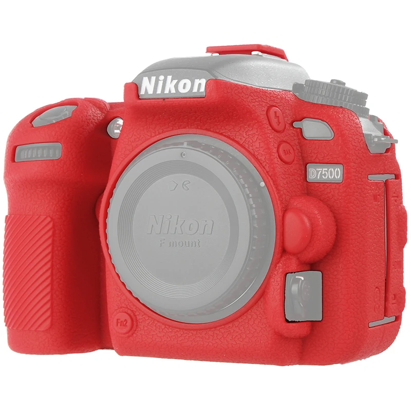 Per Nikon D7500 Copertura Della Macchina Fotografica Di Protezione Del Corpo In Silicone Della Cassa Della Pelle Di Alta Qualità Litchi Texture Copert